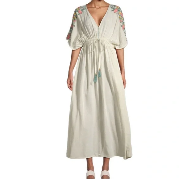 World Market Embroidered Maxi Dress - Picture 3 of 13